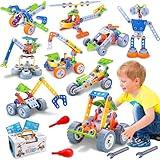 10 in 1 STEM Toys for 4 5 6 7 8+ Year Old Boy Girl Birthday Gifts Building Toys for Kids Ages 4-8 5-7 6-8 Educational Stem Activities for Boys 4-6 8-10 Construction Creative Games Holiday Idea Gift