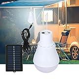 Solar Emergency LED Light Bulb, Tent Lights, Solar Tent Lamp, with USB Charging, High Brightness, for Indoor, Outdoor, Home, Camping, Hiking, Emergency Light, Power Outages