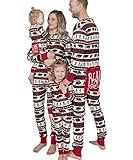 Lazy One Flapjacks, Pajamas for The Dog, Baby & Kids, Teens, and Adults, One Piece Pajamas, Family Matching Christmas Pajamas, Jammies (Bear Fair Isle, Large)