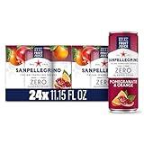 Sanpellegrino Zero Grams Added Sugar Italian Sparkling Drinks Pomegranate Orange, Sparkling Pomegranate Orange Beverage 24 Pack of 11.15 Fl Oz Cans