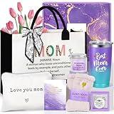 Suhctuptx Gifts for Mom from Daughter, Son, Best Mommy Ever Gift for Christmas, Mothers Day, Valentines Day, Funny Happy Birthday Basket Ideas for Mom, Mother In Law with Tote Bag (Purple)
