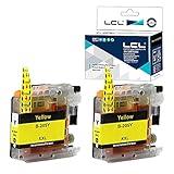 LCL Compatible Ink Cartridge Replacement for Brother LC205Y XXL Super High Yield for MFC-J4320DW MFC-J4420DW MFC-J4620DW MFC-J5520DW MFC-J5620DW MFC-J5720DW Printer (Yellow 2-Pack)
