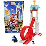 Paw Patrol: Rescue Wheels Super Loop Tower HQ, with Light, Sound, Vehicle Launcher, Chase Action Figure & Toy Truck, Kids Toys for Boys & Girls Age 3+