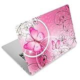Pink Butterfly11.6 13 13.3 14 15 15.6 inches Netbook Laptop Skin Sticker Reusable Protector Cover Decal FY-NEK-009