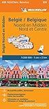 Michelin Map Belgium: North & Central 533 (Maps/Regional (Michelin))