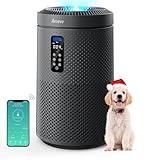 AROEVE Air Purifiers for Home Large Room up to 1782Ft² with Star Projector, Smart WIFI, Air Quality Sensor, UV, Washable Filter for Bedroom Whole Home for Christmas New Year, MK09W Space Grey