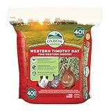 Oxbow Animal Health Western Timothy Hay - All Natural Hay for Rabbits, Guinea Pigs, Chinchillas, Hamsters & Gerbils - 40 Oz