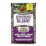 Pennington Pride Songbird Nut & Fruit Blend, Wild Bird Seed for Outside Feeders, Advanced Nutrition Formula for Bird Health, 10-lb. Bag