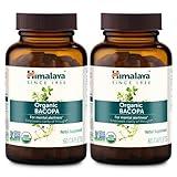 Himalaya Organic Bacopa Monnieri Nootropic Herbal Supplement, Mental Alertness, Supports Calm, Memory, Cognition, USDA Organic, Non-GMO, 750 mg, 60 Plant-Based Caplets, 2 Pack, 120 Day Supply