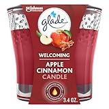 Glade Candle Jar, Air Freshener, Apple Cinnamon, 3.4 Oz