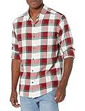 Gymboree,Long Sleeve Plaid Button Up Shirt,Christmas Plaid,Large (Adult)