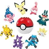 Mega Pokémon Building Toys Set Trainer 8 Pack with 189 Pieces, 8 Articulated and Poseable Characters, 2 Inches Tall, for Kids (Amazon Exclusive)