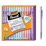 BIC Xtra Smooth Mechanical Pencil with Erasers, 0.7 mm Point, Refillable, 40-Count Pack
