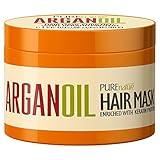 Moroccan Argan Oil Intense Hair Mask - Hydrating Technology for Damaged, Extremely Dry Split Ends - Deep Conditioner Repair Treatment for Curly, Straight, Frizzy, Black and Color Treated Hair