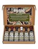 Viva Oliva Six 60ml (2oz) Variety Gift Set - Premium Flavored Extra Virgin Olive Oils (Tuscan Herb, Basil, Mushroom & Sage) and All Natural Balsamic Vinegars (18 Year Traditional, Grapefruit, Black Mission Fig)