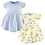 Hudson Baby Girl's Cotton Dresses, Lemons, 9-12 Months