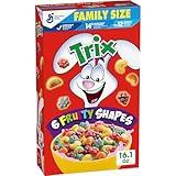 Trix Fruity Breakfast Cereal, 6 Fruity Shapes, Whole Grain, Family Size, 16.1 OZ