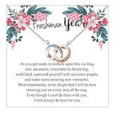 ENSIANTH Freshman Year Gift First Year College Necklace Back To School Gift Off To College Gift First Day of School Gift (Freshman year ne)