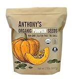 Anthony's Organic Pumpkin Seeds, 2 lb, Gluten Free, Non GMO, No Shell, Unsalted, Raw