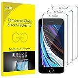 JETech Screen Protector for iPhone SE 3/2 (2022/2020 Edition), 4.7-Inch, Tempered Glass Film, 3-Pack
