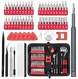 EasyTime 57 PCS Precision Screwdriver Set Professional Mini Electronics Repair Tool Kit with 40 Magnetic Bits T2 T3 T4 T5 for PC Laptop Phone PS4 Xbox Nintendo DIY Home