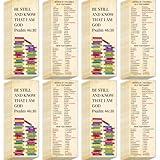 120pcs Books of The Bible Bookmarks Religious Christian Bookmarks Bible Verse Scripture Reading Prayer Gospel Tracts for Evangelism Office Home Church Gifts (Books of The Bible)