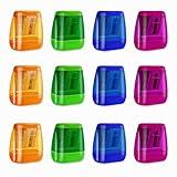 12 Pcs Manual Pencil Sharpener for School Office Home Pencil Sharpeners for Kids with Lid Colored Compact Dual Holes Portable Handheld Plastic Pencil Sharpener for Adults Students Class Home Office