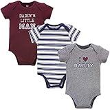 Hudson Baby Unisex Cotton Bodysuits, Boy Daddy, 0-3 Months