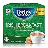 Tetley Irish Breakfast Premium Black Tea, 80 Tea Bags, Rainforest Alliance Certified