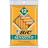 BIC Single Blade Razor, Sensitive, 12 ct