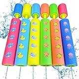 6 Pack Animal Foam Water Blaster, Super Foam Soakers Squirt Guns, Pool Toys Games Summer Fun for Kids Boys Girls Adults