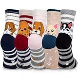 YSense Wear Women's Cute Animal Socks 5 Pairs, Multicolor