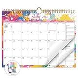 XISIDO Calendar 2025-2026, 18 Months Wall Calendar July 2025 to Dec 2026 Calendar with Julian Dates, 11" X 8.5" (Colorful)