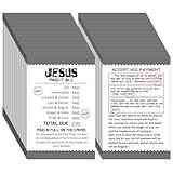 Noveread 200 Pcs Gospel Tract Card Salvation Cards Pocket Holy Postcard Prayer Postcards Christian Inspirational Bible Verses Bookmark for Christian Gift(Jesus Paid It All)