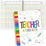 Teacher Record Book Class Grade Book for Teacher Assignments Attendance Tests Gradebook Classroom Office Supplies 8-1/2 x 11 inch Doodle