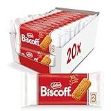 Lotus Biscoff Cookies, Caramelized Biscuit Cookie Snack, Dispenser Box (20 sleeves of 2 extra large cookies) Vegan, 0.9 Ounce (Pack of 20)