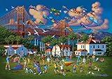 Buffalo Games - Gold - Eric Dowdle - Golden Gate Bridge - 500 Piece Jigsaw Puzzle for Adults - Challenging Puzzle Perfect for Game Nights