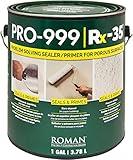 Roman PRO-999 Rx-35 Wallpaper Primer and Sealer - Bonding Primer for Wallcoverings and Home Improvement, Water-based - 1 Gallon, Clear