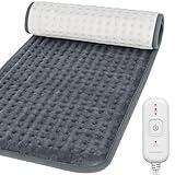Comfytemp Heating Pad for Back Pain & Cramps Relief, FSA HSA Eligible Electric Large Heat Pad, 2H Auto Off, Fathers Day Dad Gifts, Moist Heated Pad for Neck Shoulder Washable, Gift for Him, 12"x24"