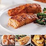 Omaha Steaks Sensational Seafood Package (4x Marinated Salmon Filets, 1lb. Wild Argentinian Red Shrimp, 6x Sole Almondine, 18oz. Pub-Style Cod)