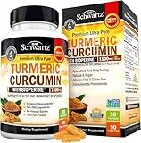 Turmeric Curcumin with Black Pepper Extract 1500mg - High Absorption Ultra Potent Turmeric Supplement with 95% Curcuminoids and BioPerine - Non GMO Turmeric Capsules for Joint Support - 90 Capsules