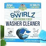 ECO-GALS Washing Machine Cleaner and Deodorizing Tablets For Front & Top Load Washers Including H.E. to Remove Odor causing build-up, Pet Hair, & debris from drum, pipes, and filter.