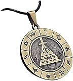Bill Cipher Necklace Cosplay Costume Pyramid Pendant Accessories Props