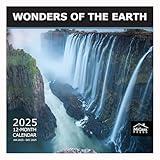 MICASA Wonders of the Earth 2025 Wall Calendar 12 Month | 12" x 24" Open | Thick & Sturdy Paper | Giftable | Calendar 2025