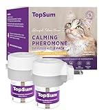 TopSum Cat Pheromones Calming Diffuser: Premium Pheromone Diffuser for Cats - Cat Pheromones Diffuser - Cat Calming Diffuser - Cat Calming Pheromone Diffuser, 2 Pack (Gray)