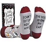 Cavertin Women's Novelty Socks with Gift Box Cat Lover Dog Mom Book Lover Cat Mom Llama Unicorn Sloth Corgi (Dog Lover)