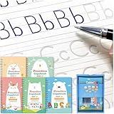 QMUBOT Magic Practice Copybook for Kids, Handwriting Practice Workbook, Reusable Writing Practice Book for Preschool Kids Age 3-8, ​Calligraphy 7.9in×5.5in (5 Books with Pens)