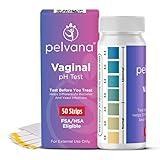 Pelvana Vaginal pH Test Strips for Women – 50 Strips, at-Home BV and Yeast Infection Test Kit, Vaginal pH Tester to Differentiate Between Conditions, FSA/HSA Eligible Feminine Care