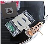 Riverstone Audio Precision Record Level Digital Turntable Stylus Force Scale Gauge for Tonearm Phono Cartridge VTF, 0.005g Resolution (Graphite)