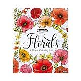 Crayola Floral Adult Coloring Book (40pgs), Flower Adult Coloring Pages, Stress Relief Activity, Mindfulness Gift for Teens & Adults, 9+